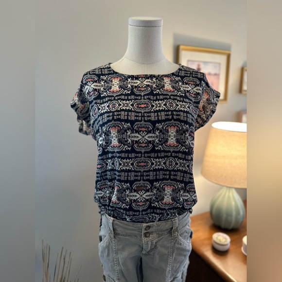 Pink Republic Cap Sleeve Casual Blouse - Picture 1 of 6